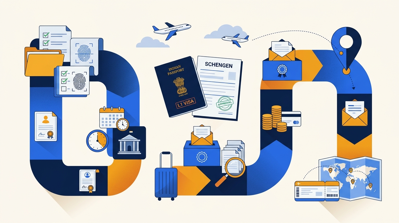 Schengen Visa Application Steps for Indian Citizens in the US on L1 Visa 2026