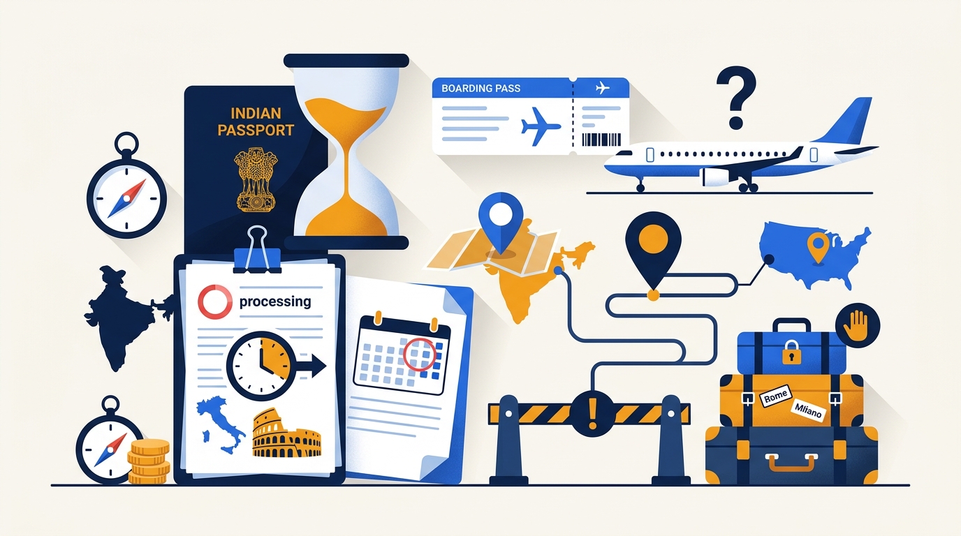 Italy Schengen Visa Delays for Indian Applicants in the US (2026)