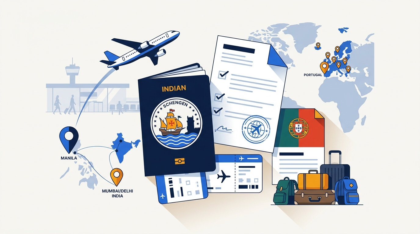 Portugal Schengen Visa for Indian Citizens in the Philippines 2026