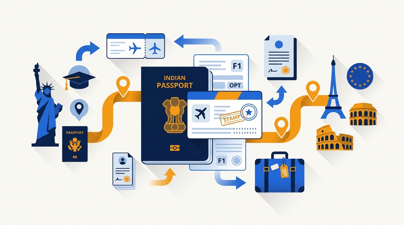 Schengen Visa Stamping Process for Indians on OPT & F1 in the US 2026